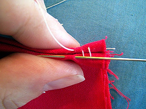 Ladder Stitch - sewing stitches