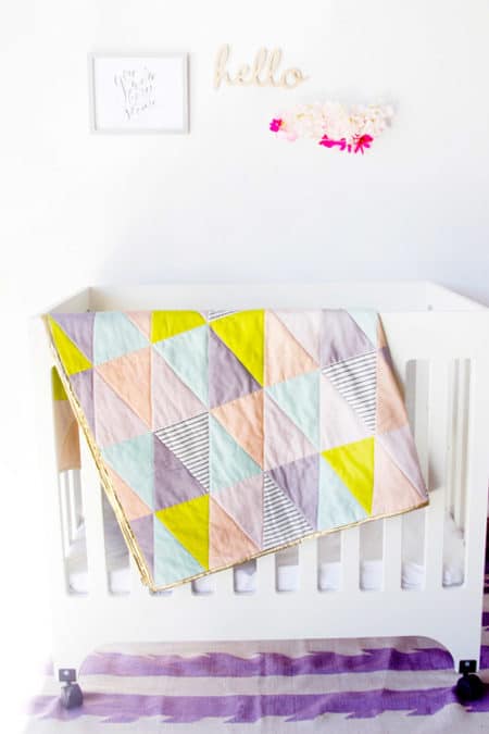 One Hour Triangle - easy baby quilt patterns