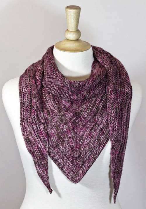 Vanilla Scarf - one-skein knitting patterns