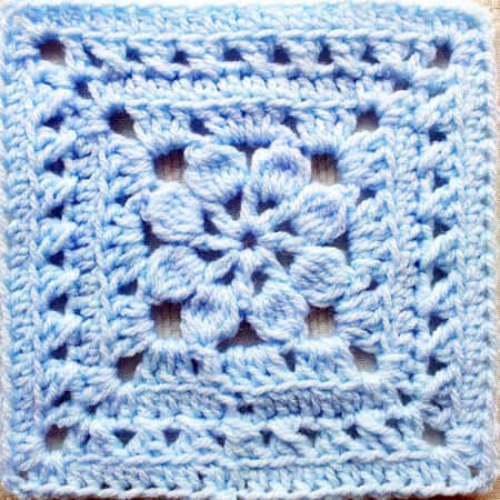 Walled Garden Square - easy crochet squares