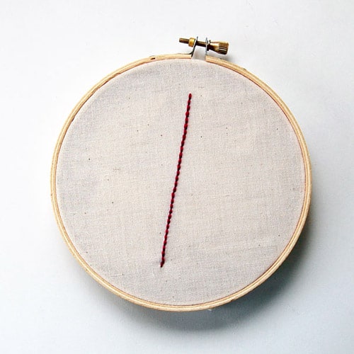 Backstitch - basic embroidery stitches