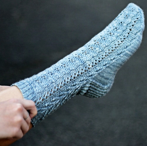 Grace Socks - lace knitting patterns