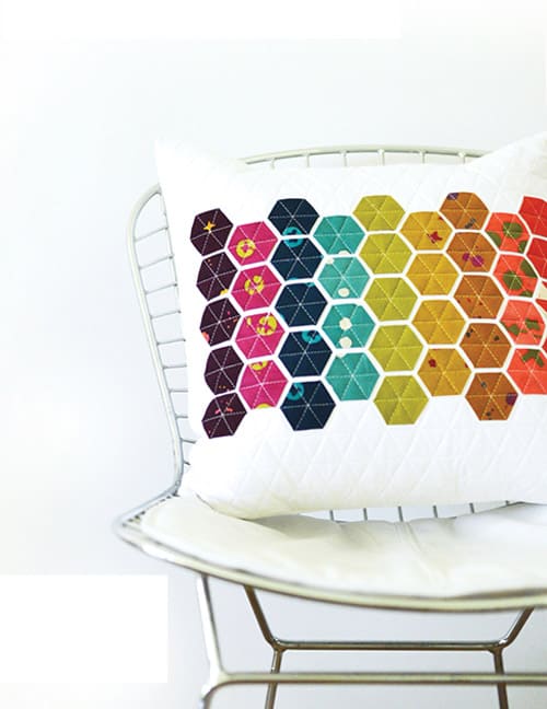 Hexie Pillow - mini quilt patterns
