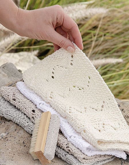 Shades of Sand Washcloth - lace knitting patterns
