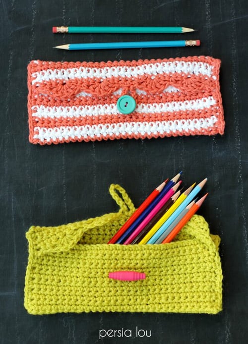 Simple Pencil Pouch - quick crochet projects