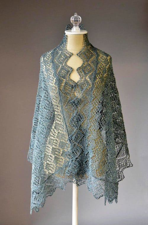 Whimsical Wrap - lace knitting patterns