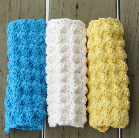 Textured - crochet washcloth