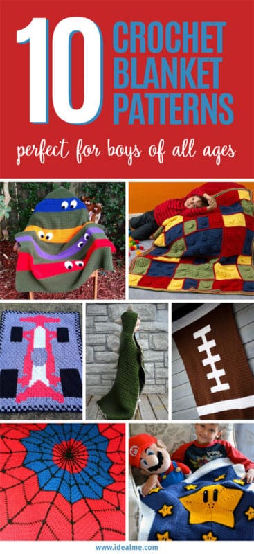 There are tons of free crochet blanket patterns out there but here, we’ve found the easiest and best ones for little boys! #freecrochet #crochetpatterns #crochetblankets #crochetlove
