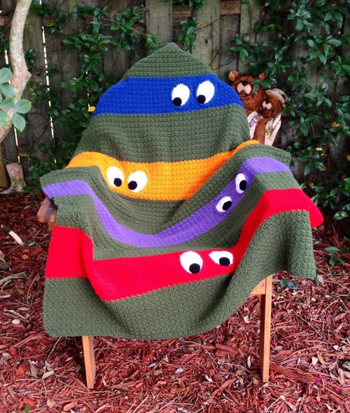 Teenage Mutant Ninja Turtle - free crochet blanket patterns