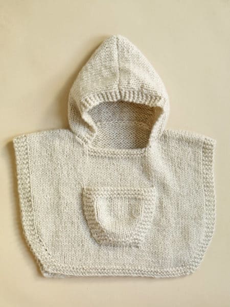 Hooded Baby Poncho - pattern ideas for knitting