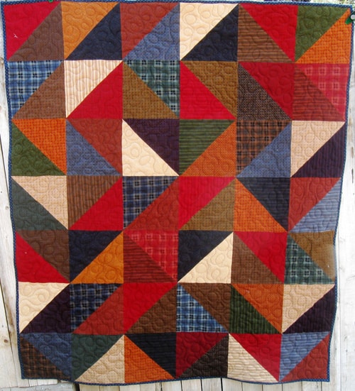Road Home Snuggler - beginner quilt patterns