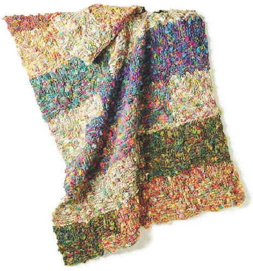 Brenda's Knit Stitch Blanket