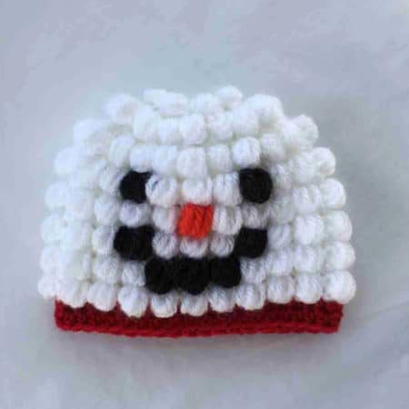 Puff Stitch Snowman