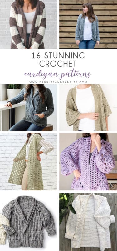 16 Stunning Crochet Cardigan Patterns