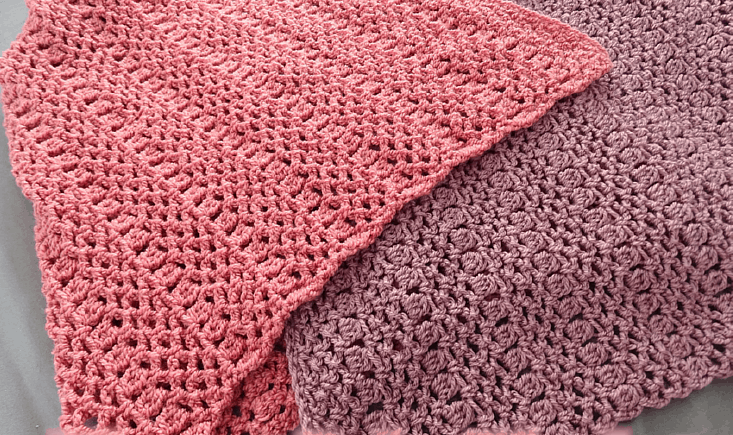 Elegant Baby Blanket - These lace baby blanket patterns are gentle, soft and cozy. Make a special family keepsake with one of these free crochet baby blanket patterns. #BabyBlanketCrochetPatterns #CrochetPatterns #LaceBabyBlanket #CrochetAddict