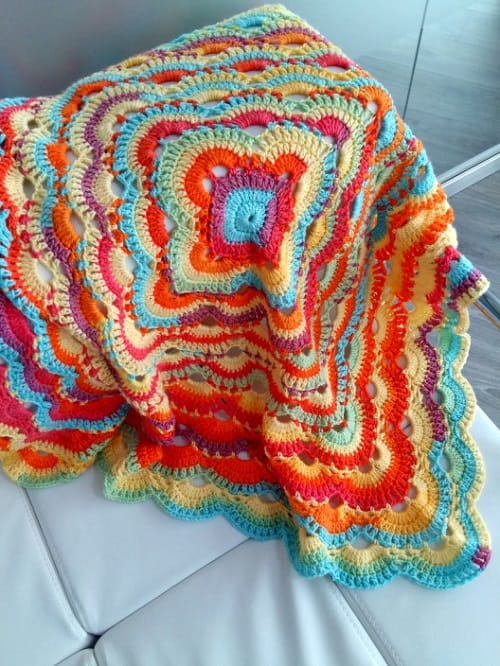 The Virus Blanket - Whether it’s an easy crochet blanket you’re after or something more complex, these crochet blanket patterns have something for everyone. #crochetblanketpatterns #crochetpatterns #crochetblanket, #crochet #freecrochetpatterns