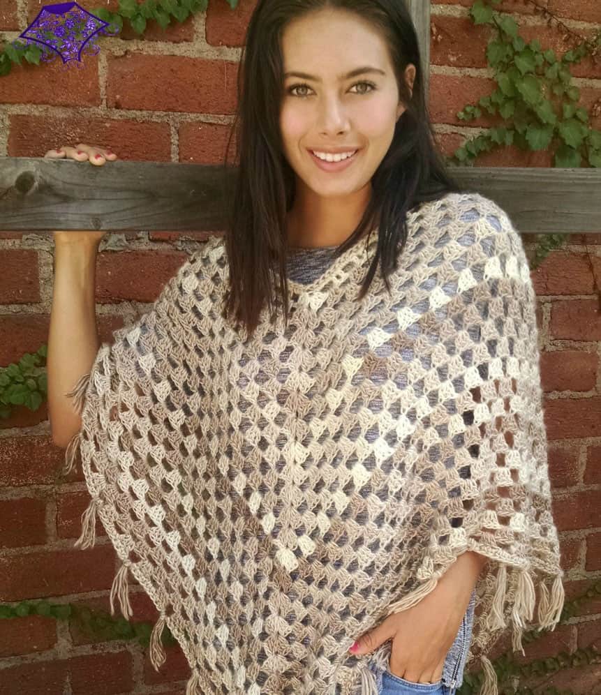 Timeless Boho Poncho - If you want to learn how to make a poncho, this list of 18 free crochet poncho patterns will help you. Pick your favorite from this bunch and start creating. #CrochetPonchoPatterns #FreeCrochetPatterns #CrochetAddict