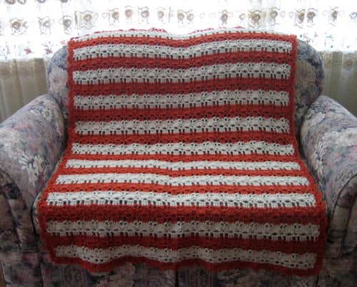 Coral Reef Shell Stitch Afghan - Crochet afghans are colorful and exciting and full of life. There’s so much room for creativity in these crochet blanket patterns. #CrochetAfghans #CrochetPatterns #CrochetBlankets