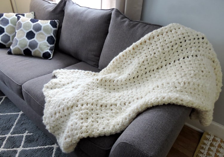 Angel Cloud Afghan - Crochet afghans are colorful and exciting and full of life. There’s so much room for creativity in these crochet blanket patterns. #CrochetAfghans #CrochetPatterns #CrochetBlankets