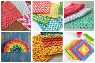 These crochet dishcloth patterns are all free and are so different from each other. Test your creativity with one of these brilliant dishcloth patterns. #CrochetDishclothPatterns #CrochetPatterns #DishclothPatterns
