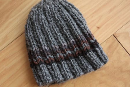 Charlie Brown Knit Hat - These 23 easy knitting patterns for hats are a perfect starting place for beginners, and they’re fun to do for even seasoned knitters. #knittingpatterns #knithatpatterns