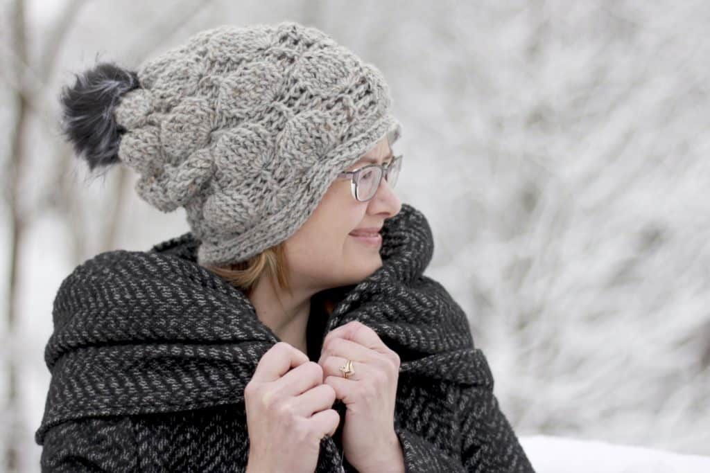 Balloon Stitch Hat - These 26 crochet winter hat patterns are perfect to create a winter hat accessory that you love and can rely on. #crochetwinterhat #crochetpatterns #crochethatpatterns