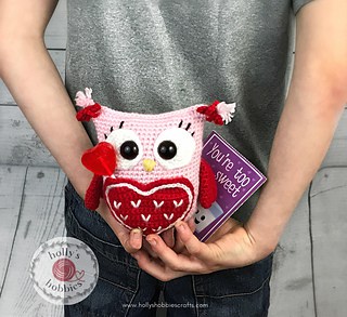 "Owl Will Always Love You" Valentine Caddy - Check out this list of ‘love’-ly easy crochet projects you can do for the ones you love. These range from easy trinkets, wreaths and blankets. #EasyCrochetProjects #CrochetPatterns #ValentineCrochetPatterns