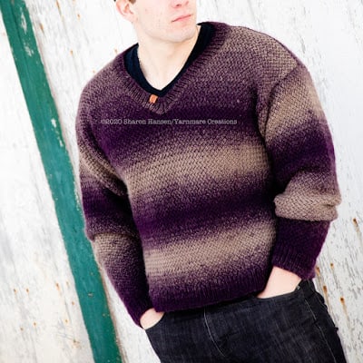 Brendan Woods Sweater - Keep yourself warm and comfy this season by knitting one of these knitted sweater patterns. You can choose from the basic pullover to a more daring design. #knittedsweaterpatterns #knittingpatterns #knitsweaterpatterns