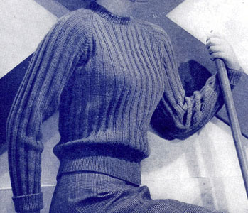 Classic Vintage Pullover - Keep yourself warm and comfy this season by knitting one of these knitted sweater patterns. You can choose from the basic pullover to a more daring design. #knittedsweaterpatterns #knittingpatterns #knitsweaterpatterns