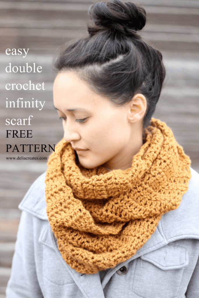 Double Crochet Infinity Scarf Pattern