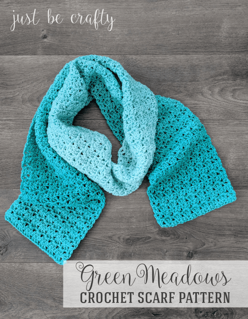 Green Meadows Crochet Scarf Pattern