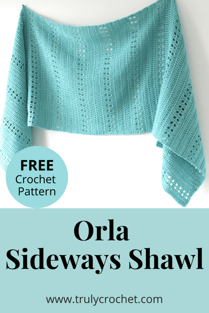Orla Sideways Crochet Shawl