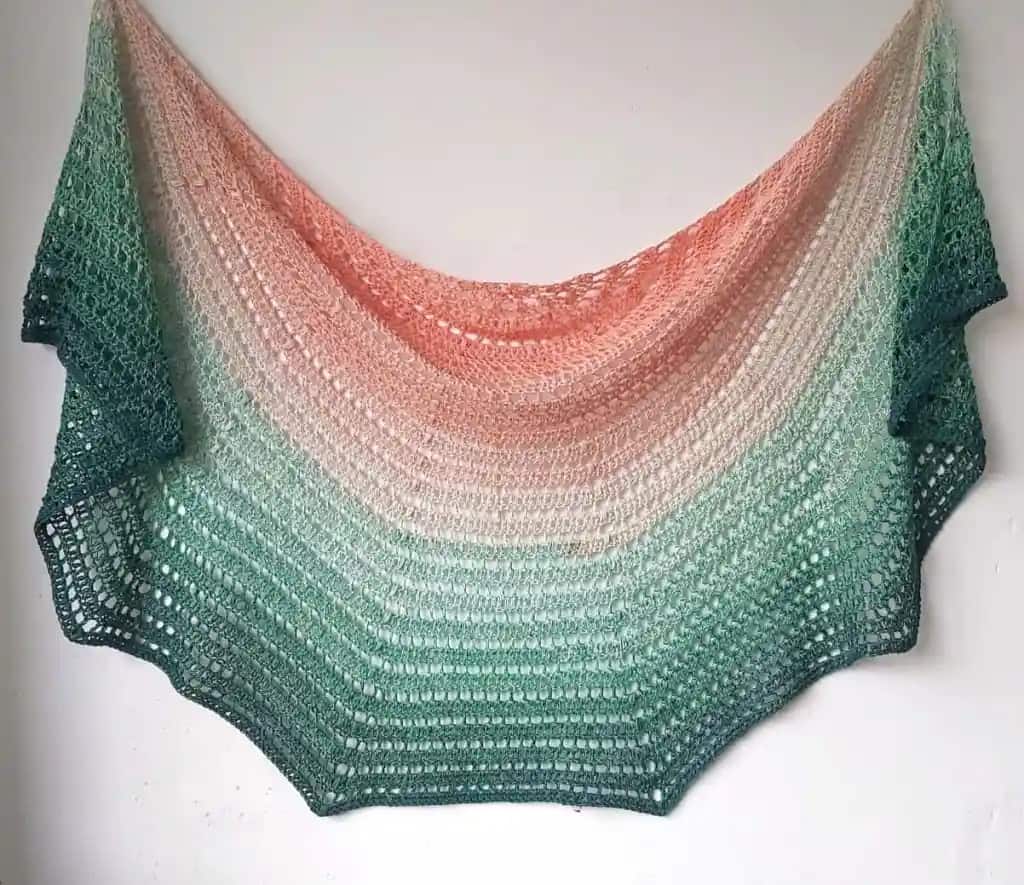Semi-Circle Crochet Shawl