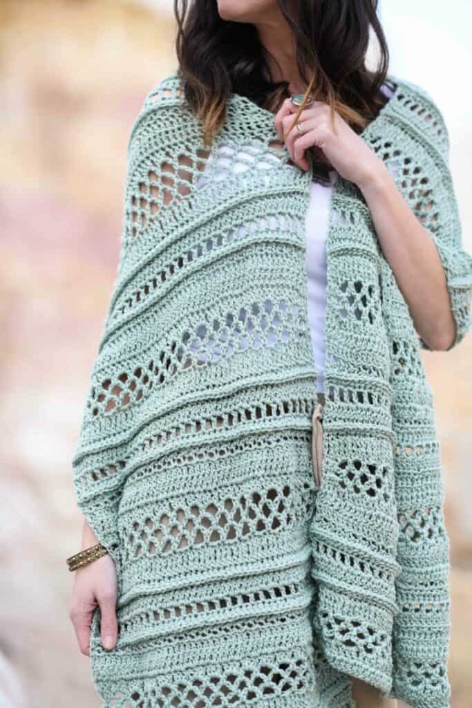 Summertide Light Crochet Wrap