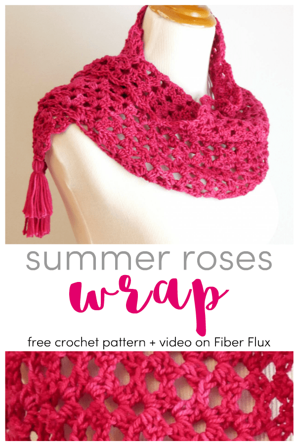 Summer Roses Crochet Wrap