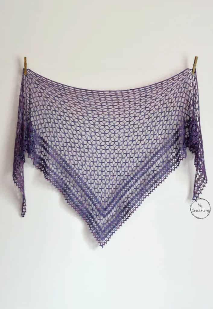 Nightfall Lace Crochet Shawl