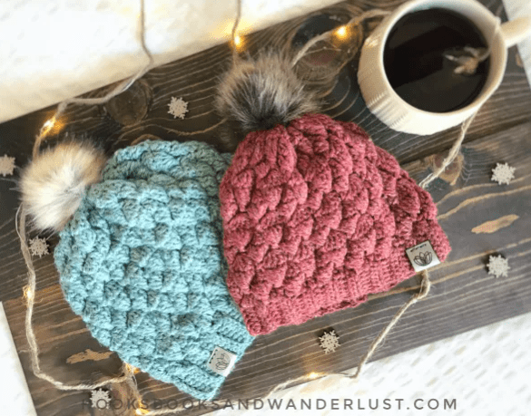 Crochet alpine beanie hat