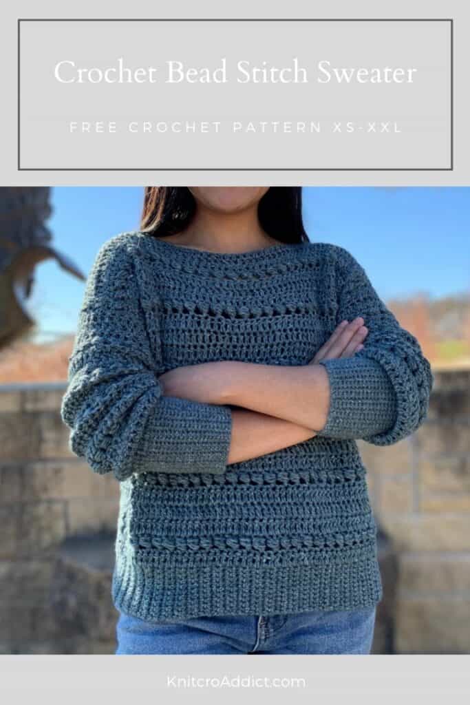 Bead Stitch Pullover Sweater Pattern