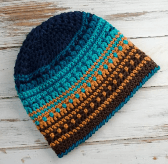 Crochet bay beanie hat