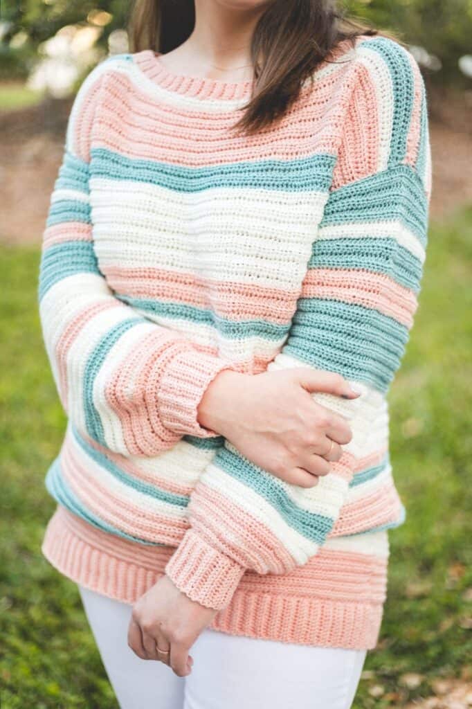 Crochet Magic Stripe Sweater Pattern