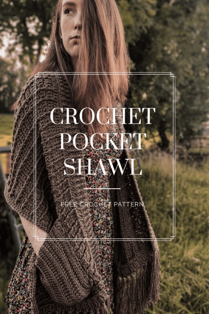 Crochet Shawl with Pockets