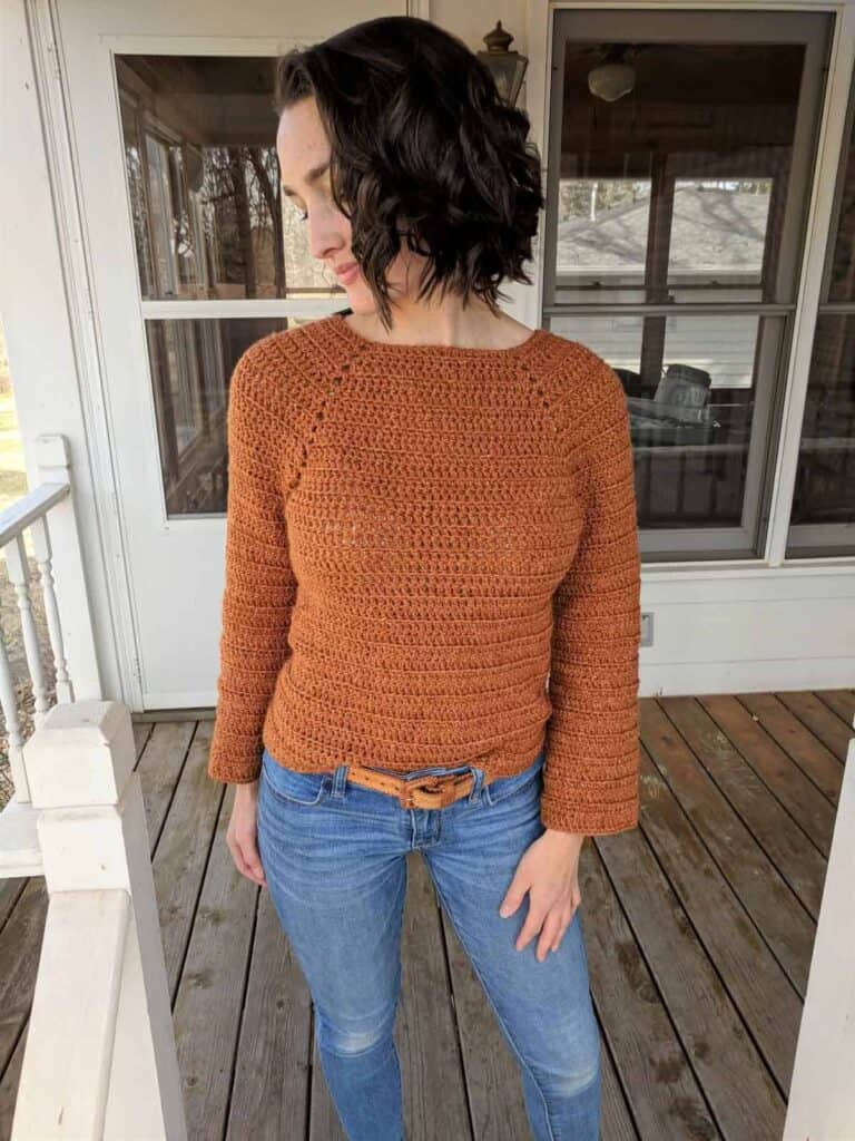 Easy Crochet Raglan Sweater Pattern
