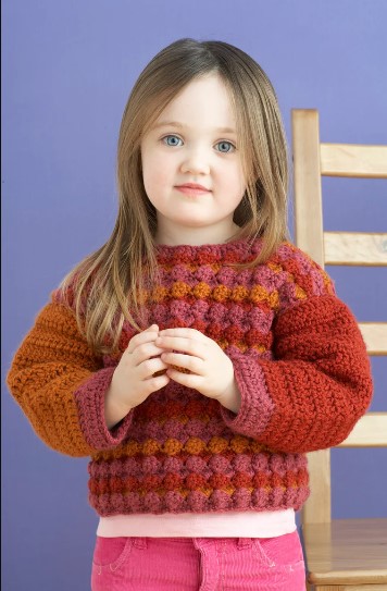 Easy On Baby Sweater Crochet Pattern