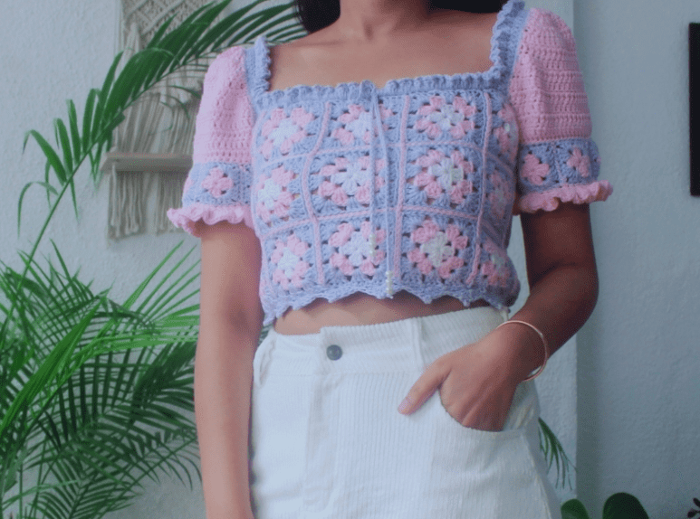Ms. Summers Crochet Crop Top 