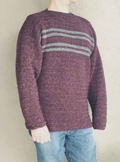 Men’s Simple Striped Sweater