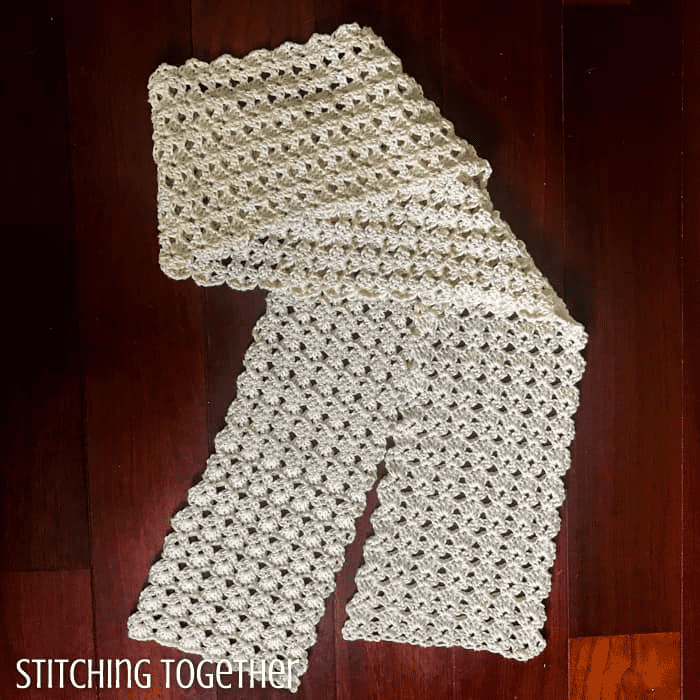 Shell Stitch Crochet Scarf