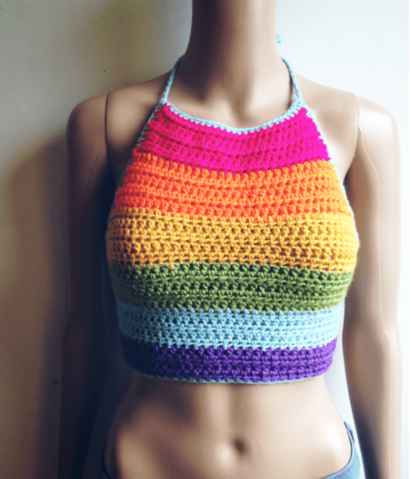 Simple Summer Crochet Halter Top