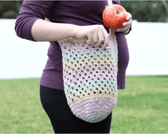 One-Skein Crochet Farmer’s Market Bag