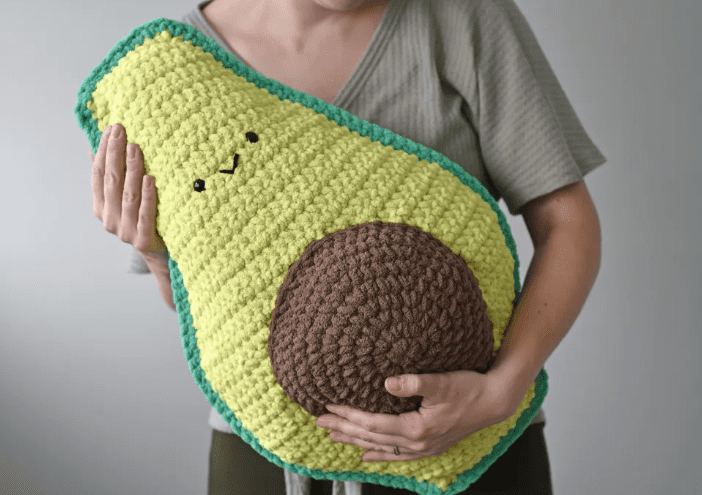Avocado Pillow Shape Crochet