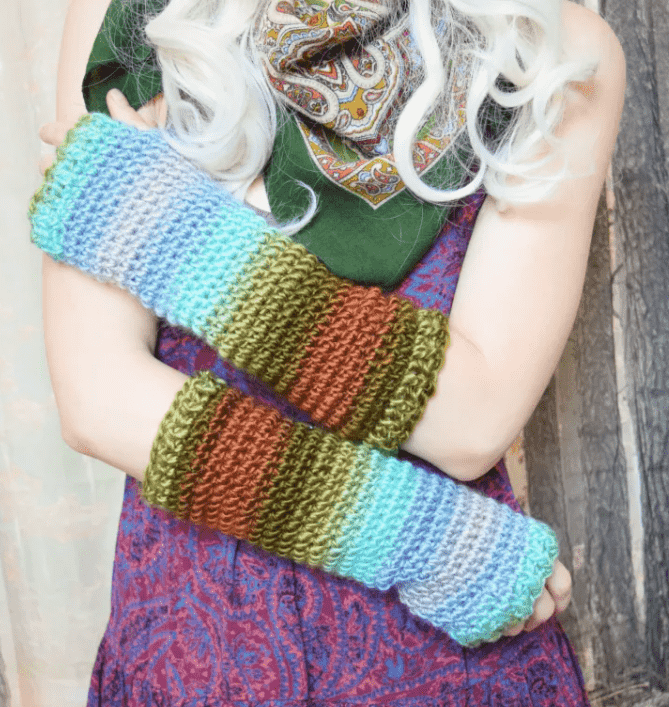 Crochet Arm warmers Pattern